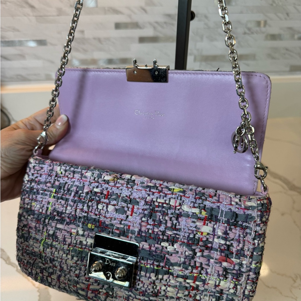 Christian Dior Limited Edition Tweed Miss Dior Clutch - Picture 4 of 16